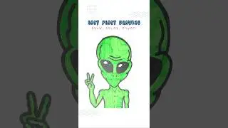 Fun Easy Alien Drawing 👽 #howtodraw #alien #easydrawing #drawing #kidsart #drawing tutorial