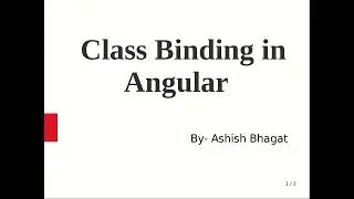 Angular: Data Binding: Class Binding in Angular framework in detail #9
