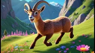 Ibex Bounds Go Spring Spring Spring | Animal Nursery Rhyme for Kids | Educational Song