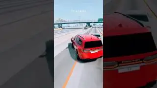 Brake Checker causes freeway accident #beamngdrive #crash #carcrash