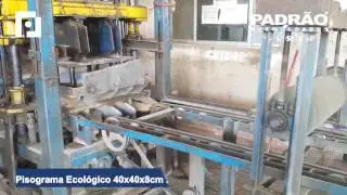 Fabrica&ccedil;&atilde;o PisoGrama 40x40x8cm -  Padr&atilde;o Pr&eacute;-moldados