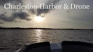 Charleston Harbor Drone Chases Boat