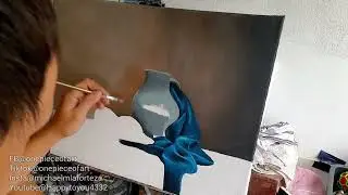 Oil painting fruits on table
