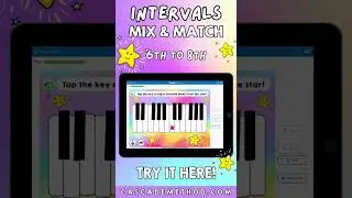 Mix and Match Intervals (6th-8th) - Cascade Method Boom Cards