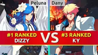GGST ▰ Peluna (#1 Ranked Dizzy) vs Dany (#3 Ranked Ky). High Level Gameplay