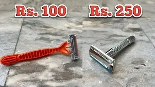Cheap Safety vs Razor Shave at home #shave #shaving #cheap #fyp #foryou 