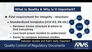 Quality Control of Regulatory Documents: What is it and why is it important?