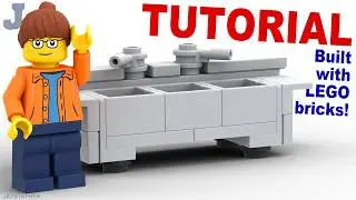 LEGO Brick Tutorial On How To Make An Industrial Kitchen Sink