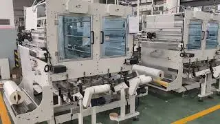 Double channel plastic cup packing machine with laser counter