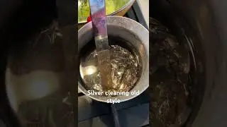 Silver cleaning old style #pulizia #argento #silver #faidate #restauro #diy #restore