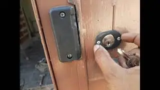 como instalar uma fechadura elétrica AGL modelo AL100R lingueta reversível