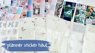 PLANNER STICKER HAUL | Plannerface, SPC, Lynner Designs & more #ad
