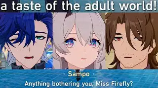 FIREFLY Meets SAMPO & GALLAGHAR Cutscene Honkai Star Rail 2.0 Penacony