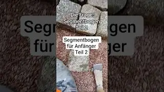 Segmentbogen mit #granitpflaster f&uuml;r Anf&auml;nger.Teil 2  #gartenideen #tutorial #galabau #Handwerk