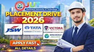 JUT Placement Drive 2026 || JSW | Tata electric All Details || Diploma fresher Off Campus Placement