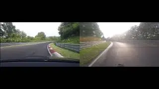VW Golf Mk 5 R32 Front and rear shot 5th Lap of Nurberg