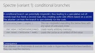 An Inside Story of Mitigating Speculative Execution Side Channel Vulnerabilities
