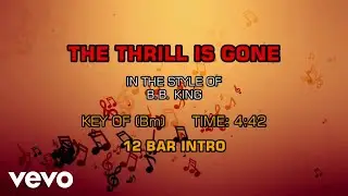 B.B King - Thrill Is Gone (The Thrill Is Gone) (Karaoke)