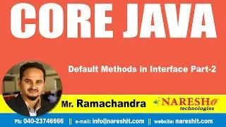 Default Methods in Interface Part-2 | Core Java Tutorials | by Mr.Rama Chandra