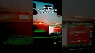 VW Tiguan R-Line Ambient Lighting with voice commands!