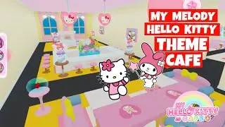 MY MELODY & HELLO KITTY THEME CAFE My Hello Kitty Cafe FREE DESIGN IDEAS & Tour SPEEDBUILD Timelapse