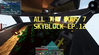 ATM 7 Skyblock ep. 12 Insanium Automation and RF Dimensions