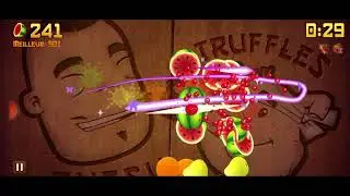 Jeu Video 🎮 Fruits Ninja Zen le Score 384