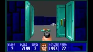 Activity Video 87: Wolfenstein 3D Mission 1 Floor 2 Difficulty Level 1