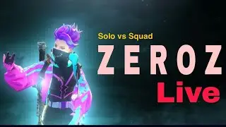 ZEROZ Solo vs Squad 🔥 complete RP missions Insane Gameplay | BGMI Live Stream Highlights