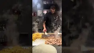 Hibachi Chef Performs INSANE Cooking Tricks #shorts #hibachi #skills