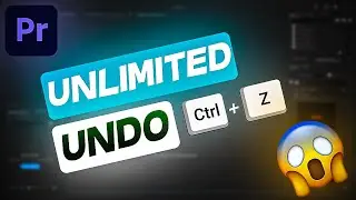 Premiere Pro : How to Increase Undo Limit ( Ctrl + Z ) | Unlimited Undo in Premiere Pro | 2024