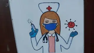 International nurses day 2021/Nurses day drawing/Nurses day drawing poster very easy