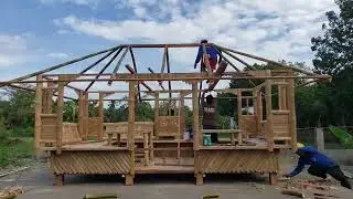 How a kubo-kubo assembled by San Carlos folks...