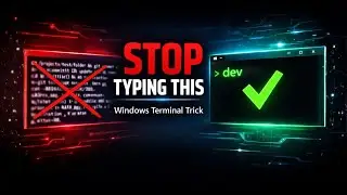 Stop Typing Long Commands in Terminal (Windows Shortcut Trick)