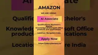 Amazon Recruitment 2024 #shorts #cybertecz