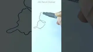 Butterfly one line drawing | Continuous one line drawing #shorts #art