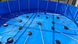 fine bubble diffuser aerasi kolam bioflok @fikzanyuka