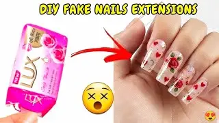 😱 Sabun Se Banaye Fake Nails? DIY Fake Nail Extensions at Home | Lux Soap Hack!