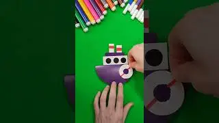 Little paper ship 🚢 #tutorial #craft #papercraft #crafttutorials #ship #creative  #activities
