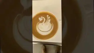 I Tried Making Cute Swan Latte Art