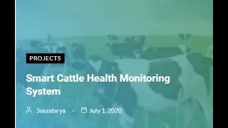 Smart Cattle Health Monitoring System