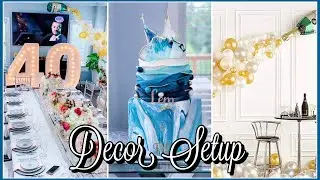 Classy Birthday Decoration Ideas At Home | 40th Birthday D&eacute;cor | Elegant Birthday Decoration Ideas