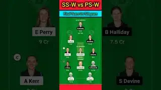 SS-W vs PS-W Dream11 Prediction #dream11teamprediction #dream11prediction #todaydream11team