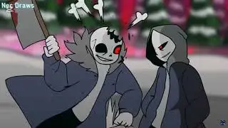 BONE RATTLE BEAT [Horror sans vs dust sans animation] Credits nec draws