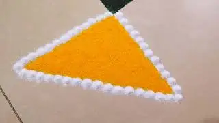 🪁हळदी कुंकू स्पेशल रांगोळी #trending #indianart #unique #रांगोळी #diy #art 