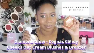 NEW FENTY BEAUTY TRY ON - CHEEKS OUT CREAM BLUSHES & BRONZERS | #KaysWays