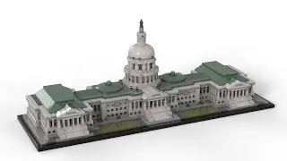 Lego 21030 United States Capitol Building Speed Build LDD by PLegoBB