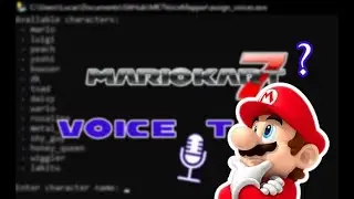 How to create custom voices for mario kart 7 custom characters