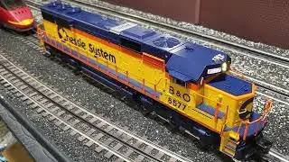 Lionel Legacy Chessie System B&O SD50 #8577 - Five Different Horns + Red Marker Lights, Corner Field