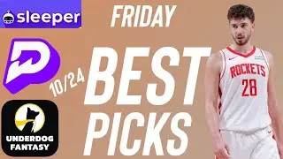 PrizePicks NBA Friday Best Player Prop Bets 10/24/25 | Best NBA Picks Today October 24 🚀
